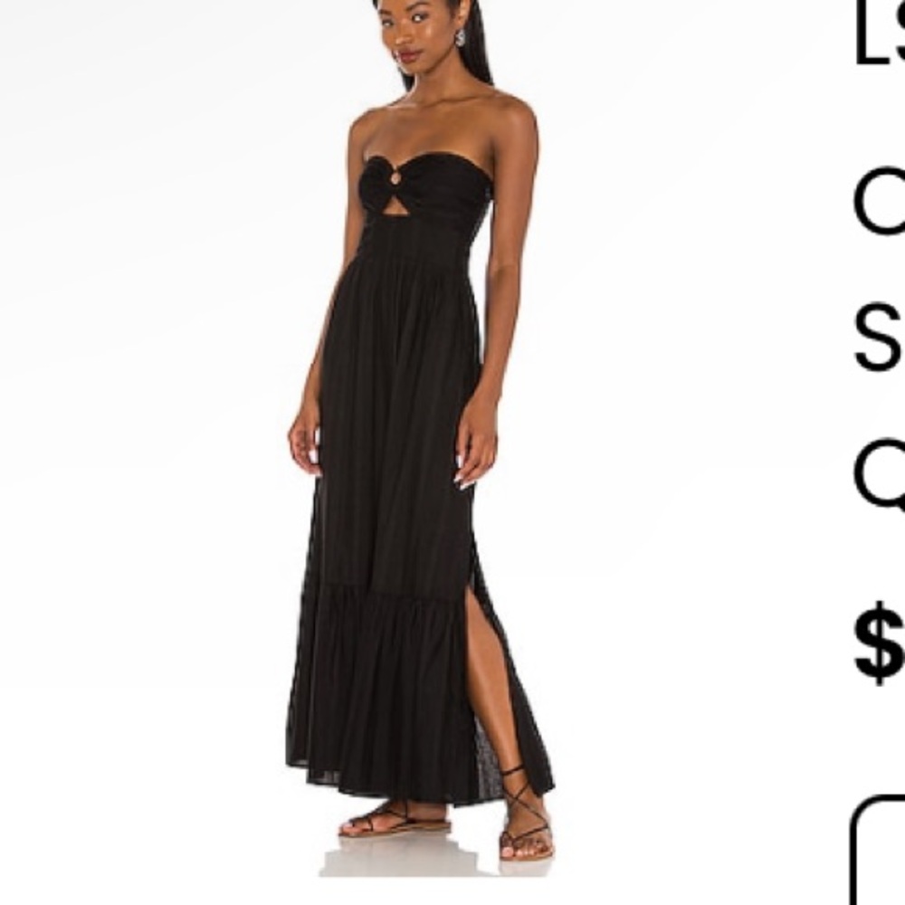 L*Space Melody Strapless Dress in Black